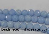 CTU1742 15.5 inches 6mm faceted round synthetic turquoise beads