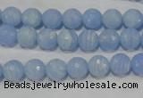 CTU1743 15.5 inches 8mm faceted round synthetic turquoise beads