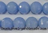 CTU1746 15.5 inches 14mm faceted round synthetic turquoise beads