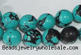 CTU1805 15.5 inches 12mm round synthetic turquoise beads