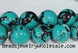 CTU1806 15.5 inches 14mm round synthetic turquoise beads