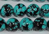 CTU1807 15.5 inches 16mm round synthetic turquoise beads