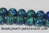 CTU1814 15.5 inches 10mm round synthetic turquoise beads