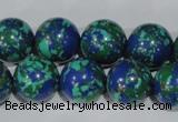 CTU1817 15.5 inches 16mm round synthetic turquoise beads