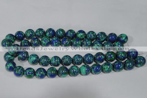 CTU1819 15.5 inches 20mm round synthetic turquoise beads