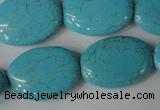 CTU1895 15.5 inches 18*25mm oval imitation turquoise beads