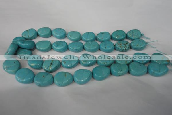 CTU1910 15.5 inches 18*22mm freefrom imitation turquoise beads