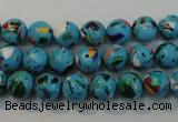 CTU2002 15.5 inches 8mm round synthetic turquoise beads