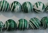 CTU2045 15.5 inches 14mm round synthetic turquoise beads