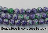 CTU2151 15.5 inches 6mm round synthetic turquoise beads