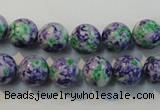 CTU2153 15.5 inches 10mm round synthetic turquoise beads