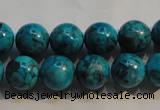 CTU2414 15.5 inches 12mm round synthetic turquoise beads