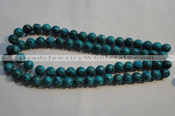 CTU2414 15.5 inches 12mm round synthetic turquoise beads