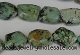 CTU2482 15.5 inches 12*16mm - 13*18mm freeform African turquoise beads