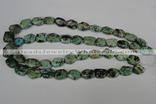 CTU2482 15.5 inches 12*16mm - 13*18mm freeform African turquoise beads