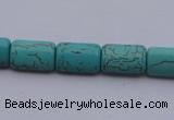 CTU25 15.5 inches 18*25mm rectangle blue turquoise beads Wholesale