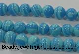 CTU2581 15.5 inches 6mm round synthetic turquoise beads