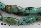 CTU409 15.5 inches 8*12mm rice African turquoise beads wholesale