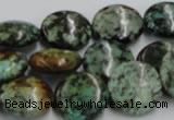 CTU416 15.5 inches 16mm flat round African turquoise beads wholesale