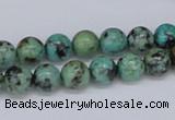 CTU427 15.5 inches 8mm round African turquoise beads wholesale