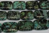 CTU497 15.5 inches 13*18mm rectangle African turquoise beads wholesale