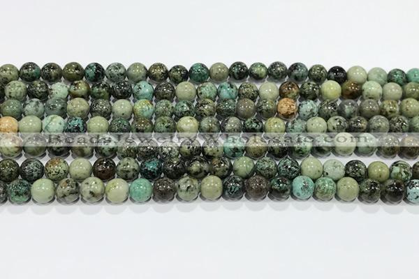 CTU511 15.5 inches 6mm round African turquoise beads wholesale