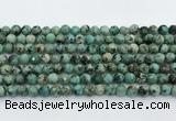 CTU518 15.5 inches 6mm faceted round African turquoise beads wholesale