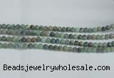 CTU563 15.5 inches 6mm round matte african turquoise beads