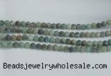 CTU564 15.5 inches 8mm round matte african turquoise beads