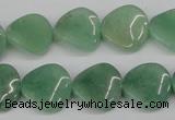 CTW34 15.5 inches 16mm twisted coin green aventurine beads wholesale