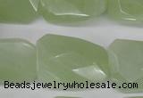 CTW417 15.5 inches 20*30mm faceted & twisted New jade gemstone beads