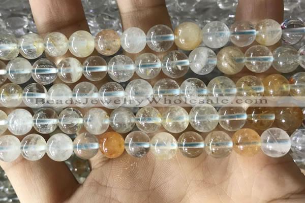 CTZ12 15.5 inches 8mm round natural topaz gemstone beads