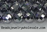 CTZ612 15.5 inches 8mm faceted round terahertz beads wholesale