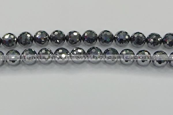 CTZ624 15.5 inches 12mm faceted round terahertz beads wholesale