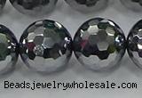 CTZ625 15.5 inches 14mm faceted round terahertz beads wholesale