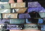 CUBS102 15 inches 12*40mm cuboid agate gemstone beads wholesale CUBS102 15 inches 12*40mm cuboid agate gemstone beads wholesale