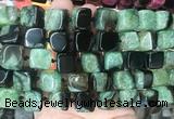 CUBS123 15 inches 12*13mm cube agate gemstone beads wholesale CUBS123 15 inches 12*13mm cube agate gemstone beads wholesale