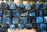 CUBS131 15 inches 14*15mm cube agate gemstone beads wholesale CUBS131 15 inches 14*15mm cube agate gemstone beads wholesale