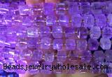 CUBS20 15 inches 8*8mm faceted cube amethyst gemstone beads