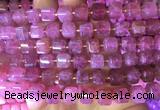 CUBS25 15 inches 8*8mm faceted cube red strawberry quartz gemstone beads