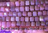 CUBS31 15 inches 8*8mm faceted cube moonstone gemstone beads