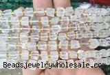 CUBS35 15 inches 6 - 7mm cube white crystal gemstone beads wholesale