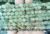 CUBS56 15 inches 6 - 7mm cube prehnite gemstone beads wholesale