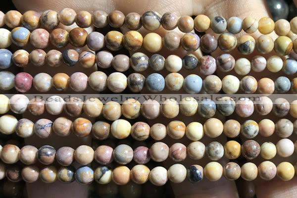 CVJ01 15.5 inches 4mm round venus jasper beads wholesale