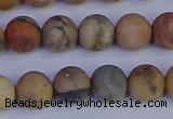 CVJ14 15.5 inches 10mm round matte venus jasper beads wholesale