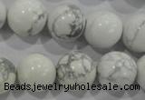 CWB207 15.5 inches 18mm round natural white howlite beads wholesale