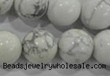 CWB208 15.5 inches 20mm round natural white howlite beads wholesale