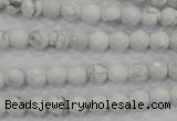 CWB211 15.5 inches 6mm faceted round natural white howlite beads