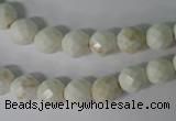 CWB301 15.5 inches 6mm faceted round howlite turquoise beads