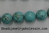 CWB558 15.5 inches 12mm round howlite turquoise beads wholesale